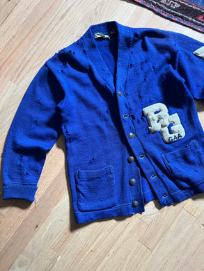 40s/50s Thrashed Cardigan (M)