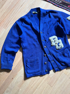 40s/50s Thrashed Cardigan (M)