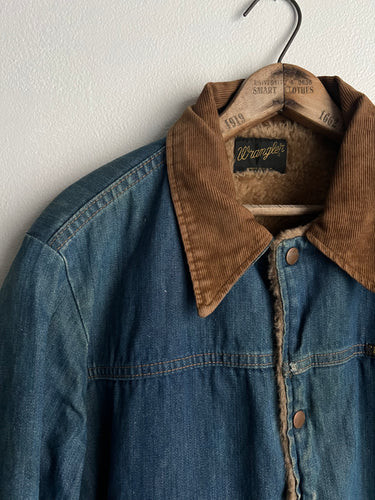 70s Wrangler Denim Jacket w/ Fleece (L)