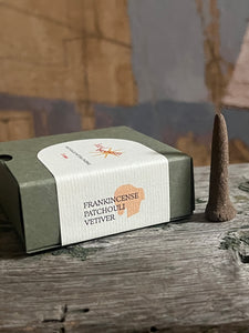 Hard Broom Incense - Frankincense/Patchouli/Vetiver