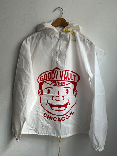 Burger Man Windbreaker -White (L)