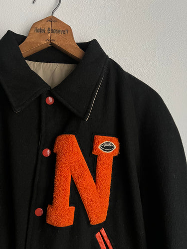 50s Reversible Varsity Jacket -Black (L)