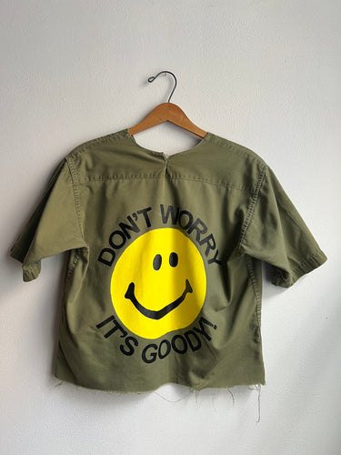 50s DWIG Boy Scout Shirt Cropped -Green (M)
