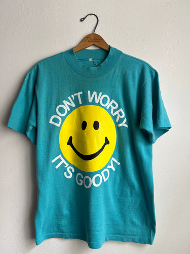 70s/80s DWIG Mock Neck Tee-Teal (S)