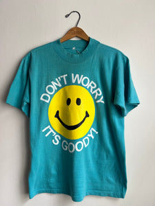 70s/80s DWIG Mock Neck Tee-Teal (S)