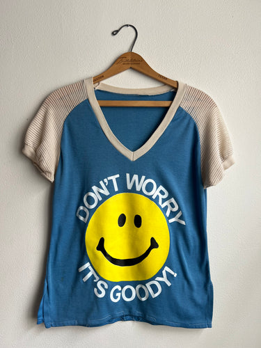 70s/80s DWIG Sports Shirt-Blue (S)