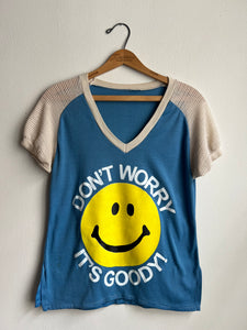 70s/80s DWIG Sports Shirt-Blue (S)