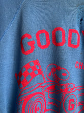 Car Club Thrashed Sweater -Blue (L)