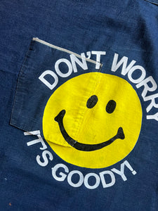 70s Denim  Apron- Blue (L)