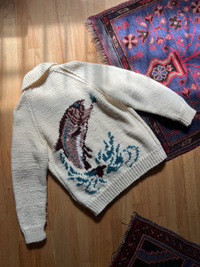 80s Homemade Cowichan Knit (M)
