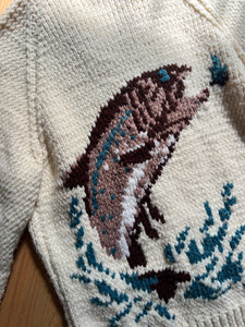 80s Homemade Cowichan Knit (M)