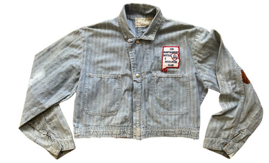 50s/60s HBT Cropped Jacket w/ Patch