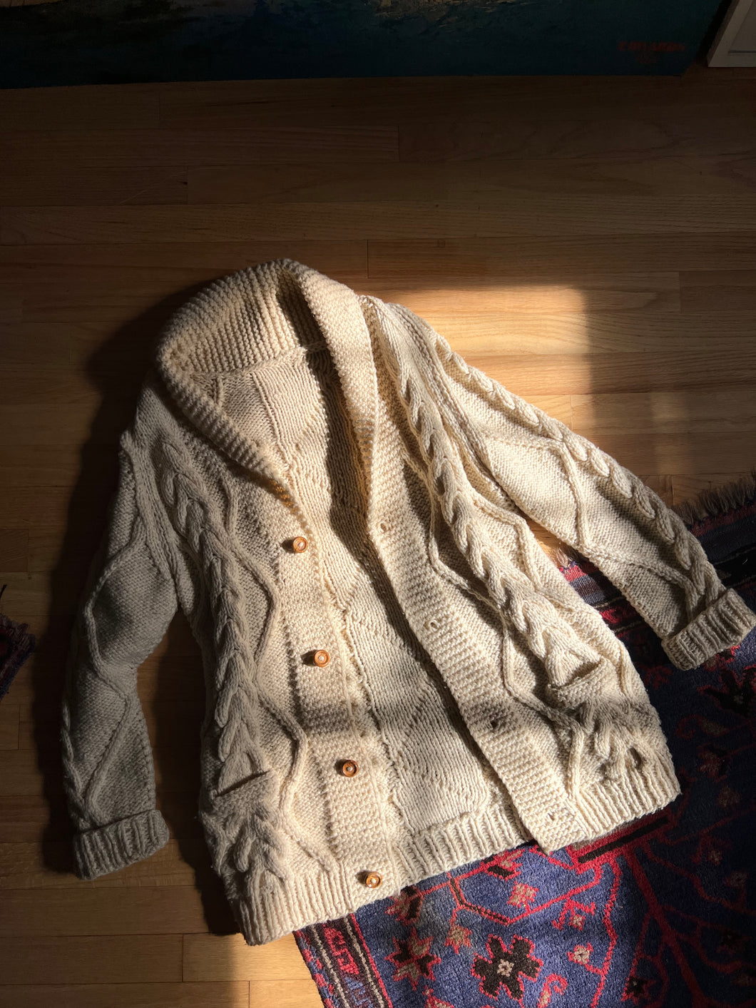 80s Homemade Fisherman Knit (M)