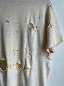50s/60s DWIG Thrashed Tee -White (M