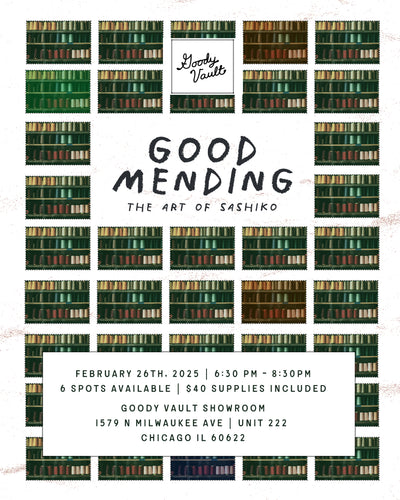 Good Mending - The art of Sashiko 26Feb25