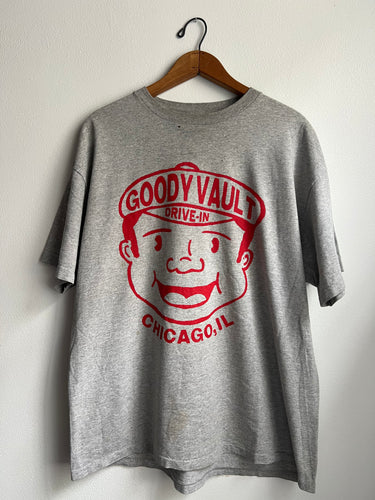 Burger Man Tee -Grey (L)