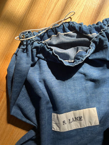 50s/60s Denim Laundry Bag
