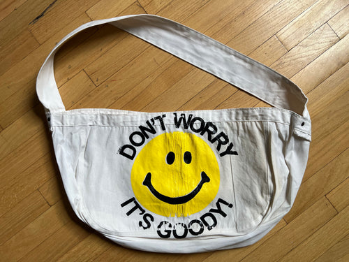 80s DWIG Newspaper Bag -White (L)