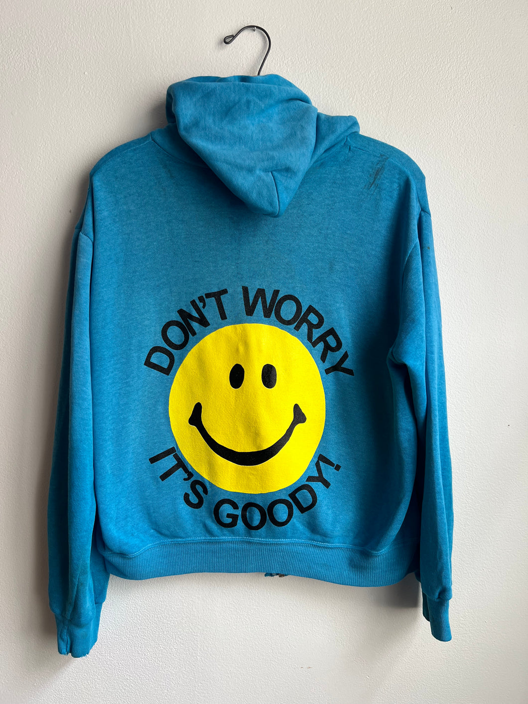 90s DWIG Repaired Hoodie-Teal (M)