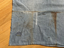 60s-70s DWIG Hickory Stripe Apron- Blue&White (L)