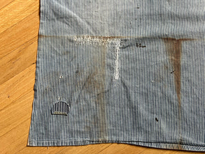 60s-70s DWIG Hickory Stripe Apron- Blue&White (L)