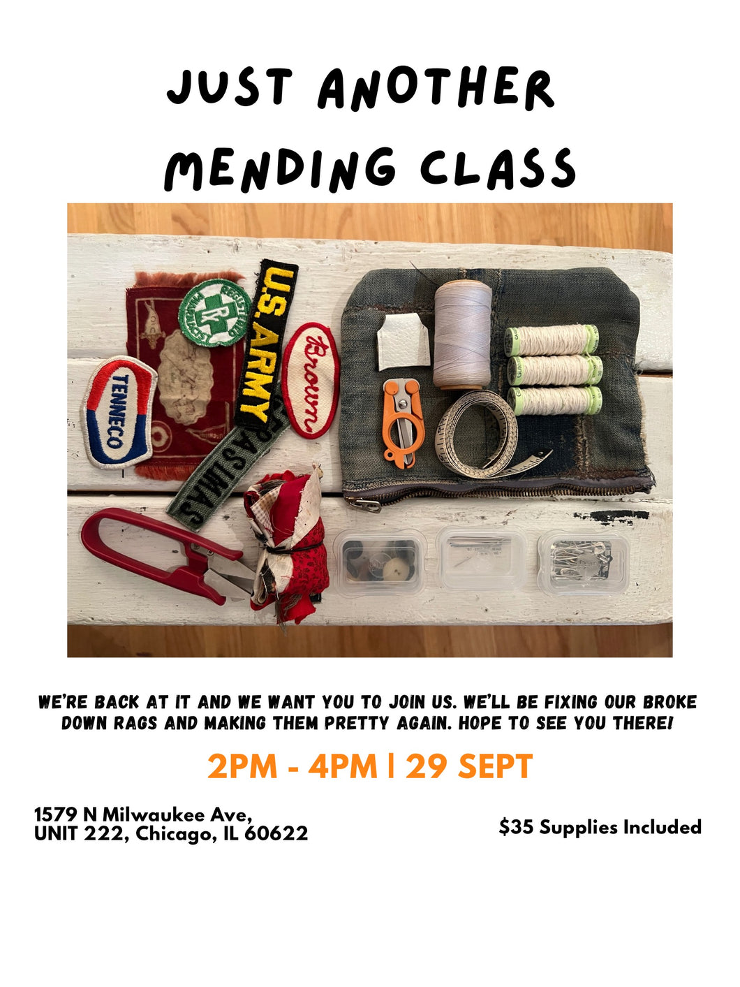 Just Another Mending Class - 29 Sept 24