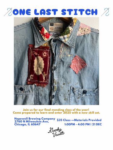 One Last Stitch—Mending @ Hopewell 21 Dec 24