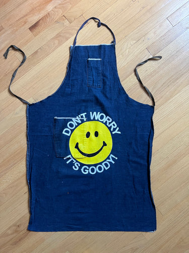 70s Denim  Apron- Blue (L)