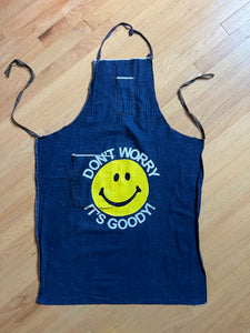 70s Denim  Apron- Blue (L)