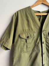 50s DWIG Boy Scout Shirt Cropped -Green (M)